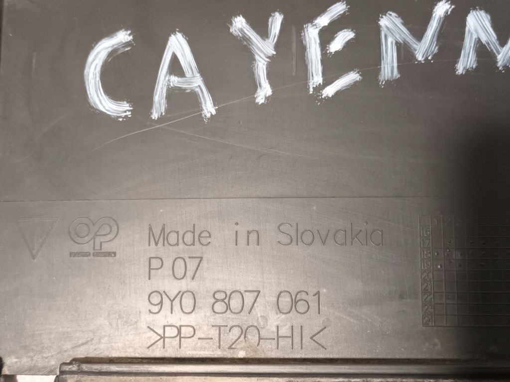 Спойлер pod бампер передній porsche cayenne iii 9y0 перед Оригінал