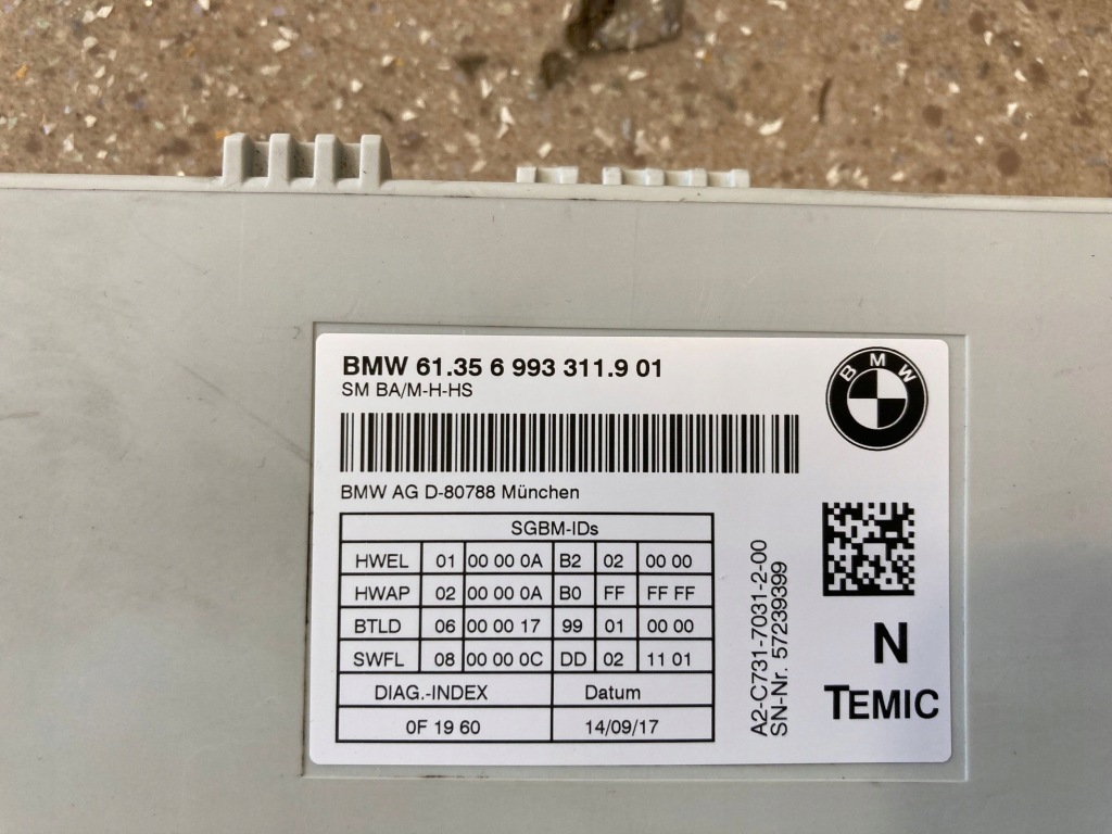 Модуль сиденье bmw 4 f32 f33 6993311 Оригинал