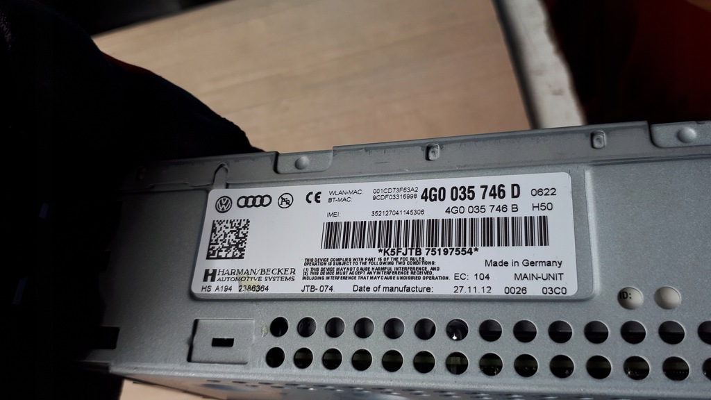 фото №7, S6 c7 4g a6 мультимедиа станция блок mmi a7 4g