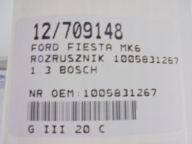 фото №8, Ford fiesta mk6 стартер 1005831267 1,3