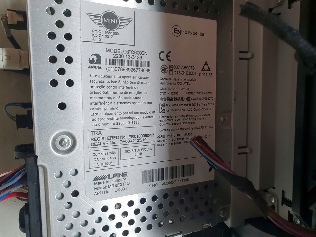 фото №9, Mini cooper one iii f55 f56 радио заводской панель управление 9361659