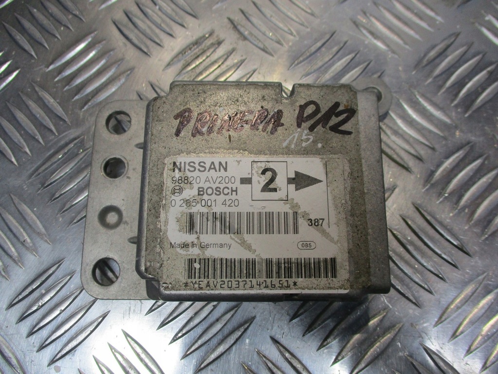 фото №1, Модуль подушка безопасности nissan primera p12 1.9 dci 98820 av200