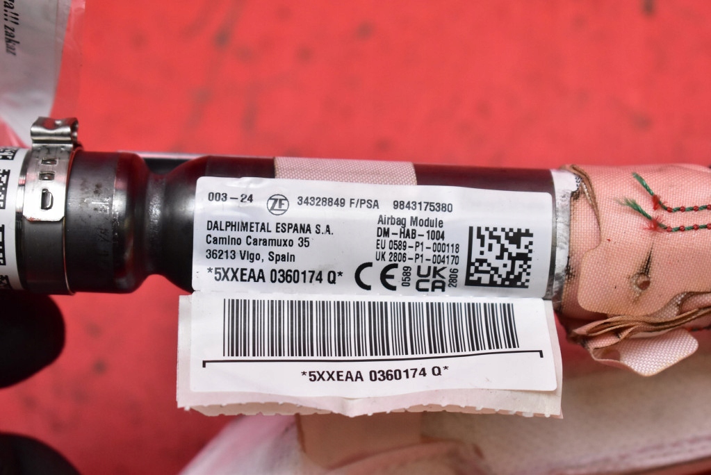 фото №6, Подушка безпеки подушка повітряна шторка безпеки права 9843175380 opel mokka b 20-