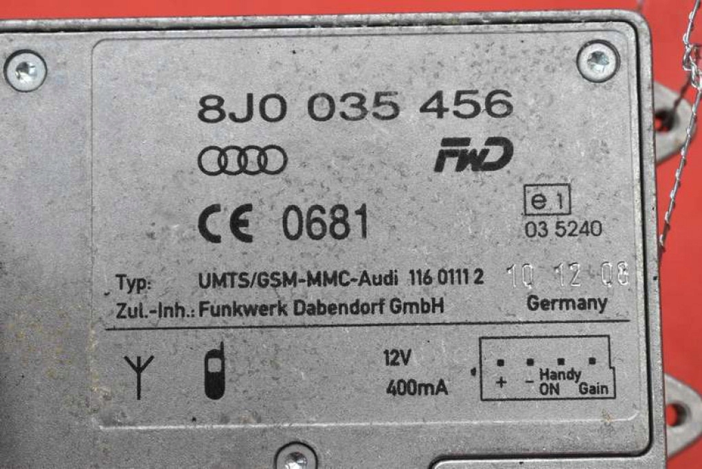 фото №7, Підсилювач антени 8j0035456 audi a5 8t 07-11
