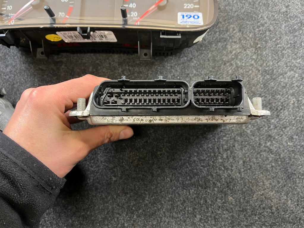 фото №7, Vw golf iv 1.4 16v ape набір стартовий блок керування 038906032 0261206140