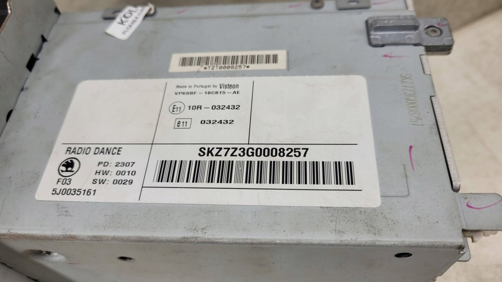 фото №7, Skoda fabia mk2 ii 2 радио cd 5j0035161