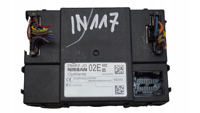 фото №1, Модуль комфорту nissan оригінальний номер 284b2jd02e
