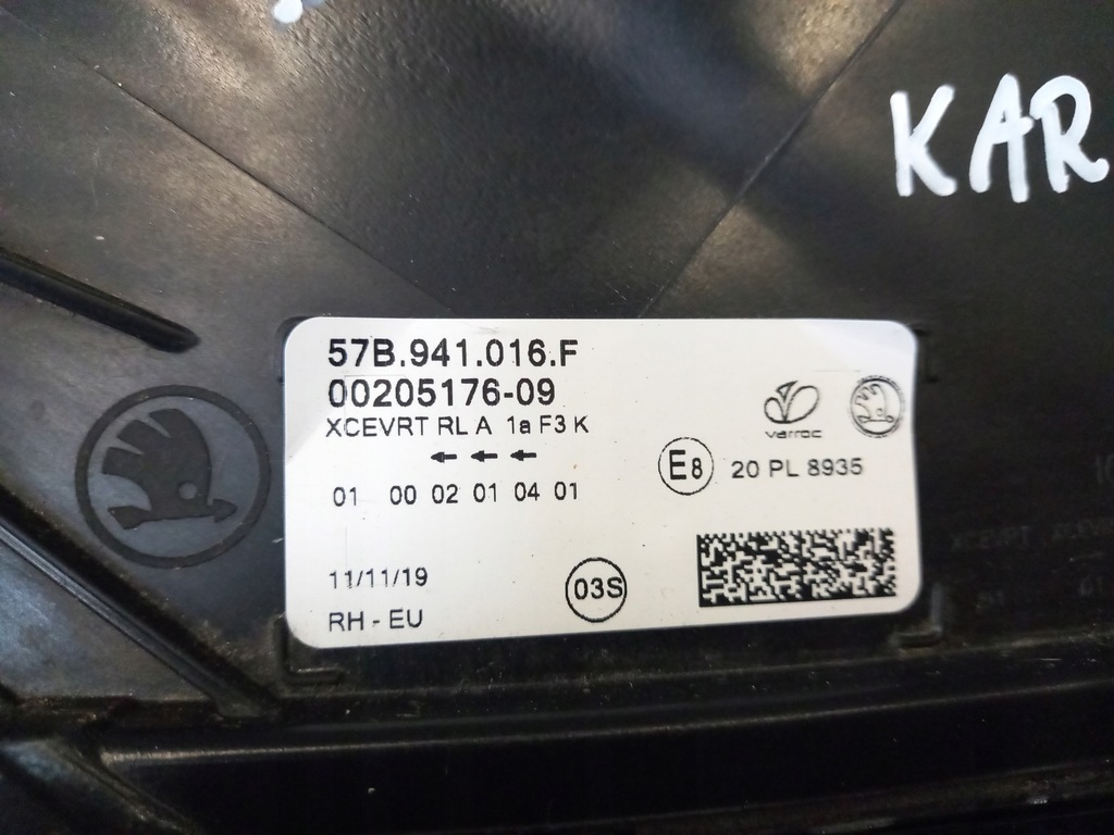 фото №9, Лампа перед передняя правая skoda karoq 57b941016a europa