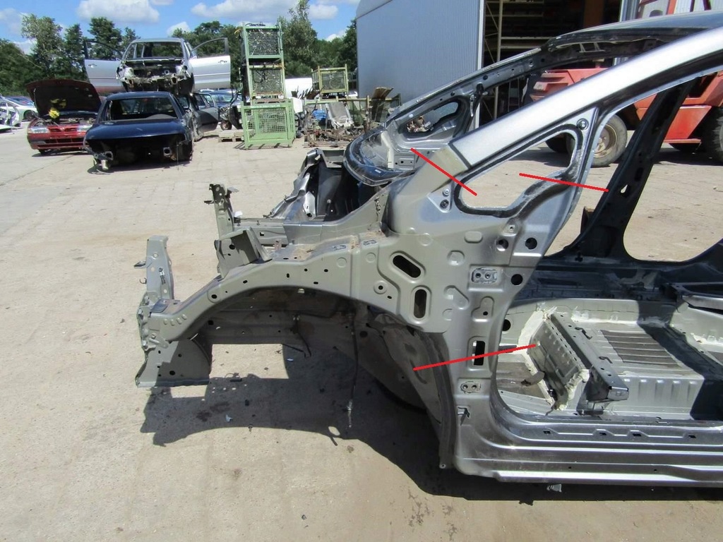 фото №1, Leaf ii ze1 21r лонжерон ліва чверть лівий перед передня kad