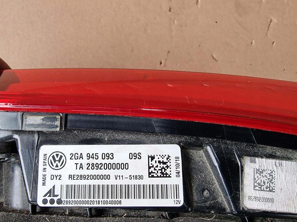 фото №3, Volkswagen оригинальный номер 2ga945093 лампа задняя комбинированная