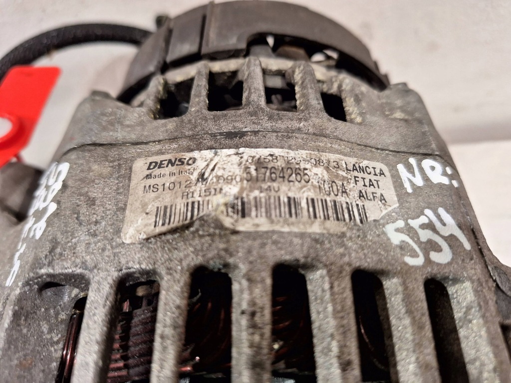 фото №7, Генератор denso 51764265 fiat bravo ii 1.6 jtd 07-