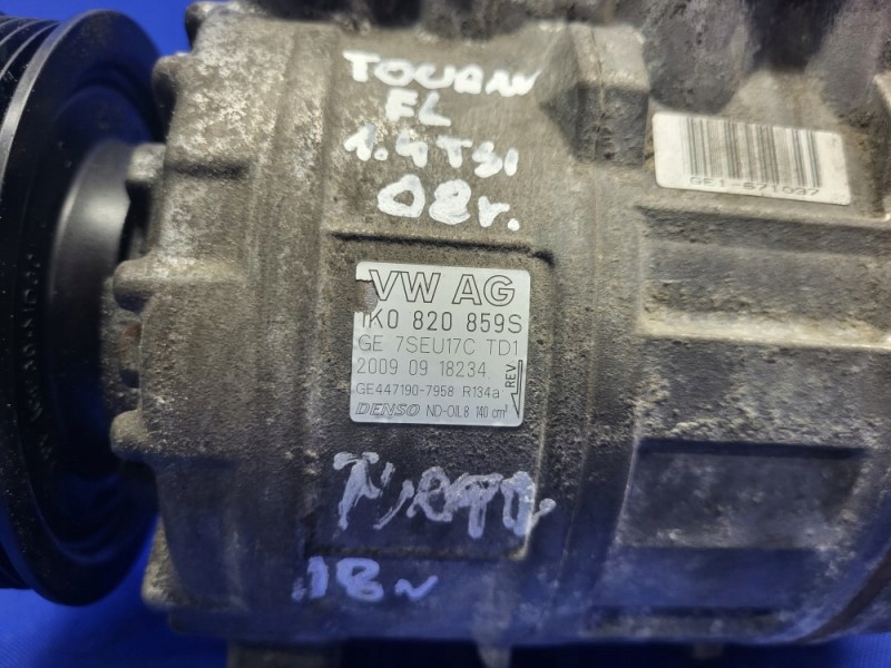 фото №6, Компрессор кондиционера vw touran i lift 1.4 tsi
