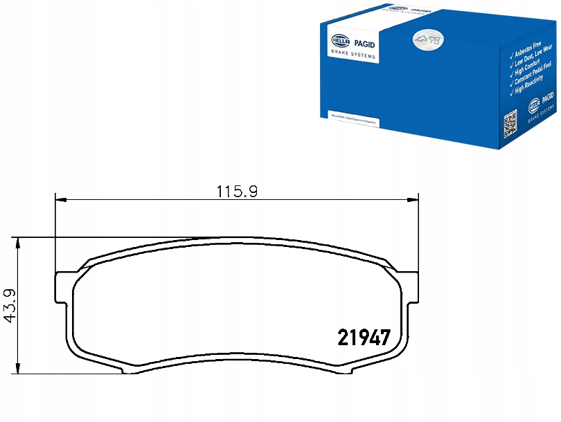 Купить Hella pagid тормозные колодки тормозные hella pagid 4605a389
