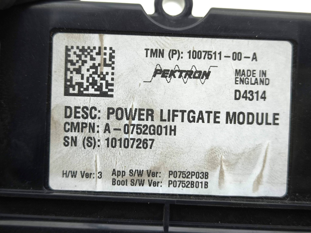 фото №8, Tesla model s 2015 модуль крышки багажника 100751100a