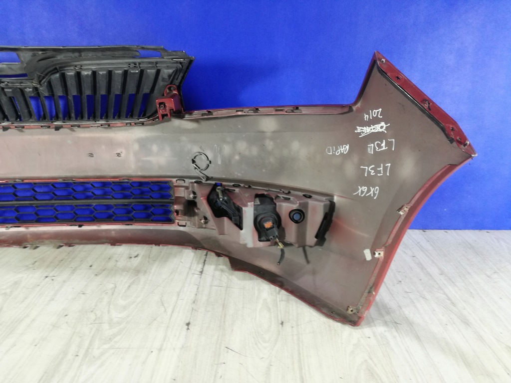 фото №8, Skoda rapid бампер решётка радиатора перед передний lf3l