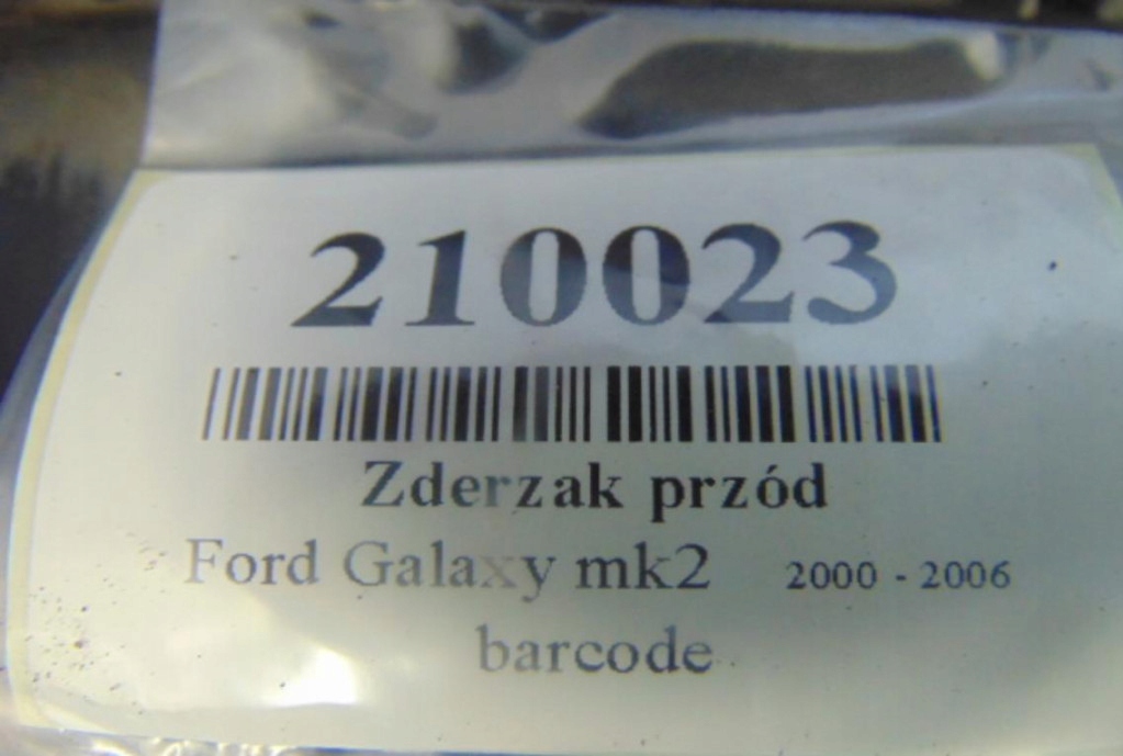 фото №8, Ford galaxy mk2 1.9tdi бампер перед