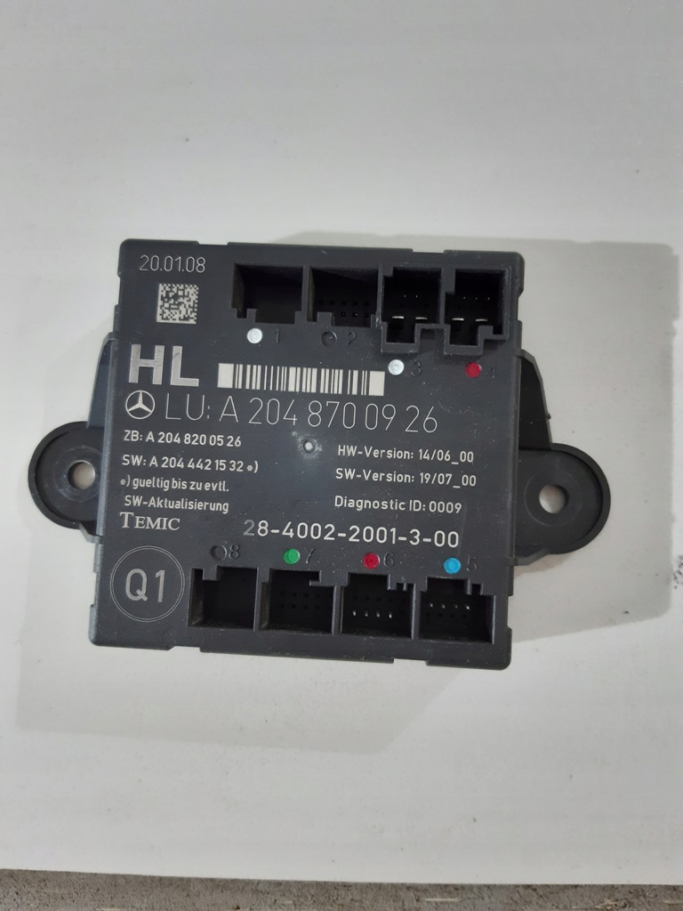 фото №1, Mercedes c klasa w204 модуль дверь a2048700926
