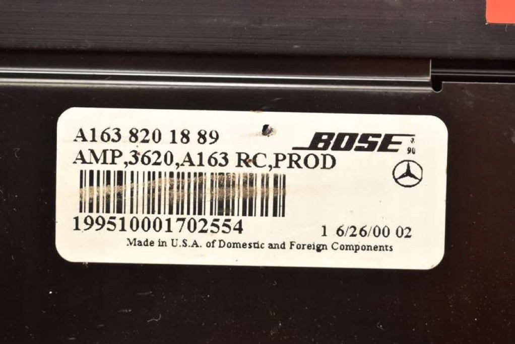 Підсилювач аудіо a1638201889 mercedes ml w163 97-01 Зі Шроту
