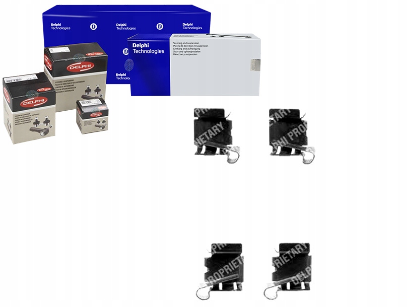 фото №1, Delphi набор монтажный тормозных колодок lexus перед gs is