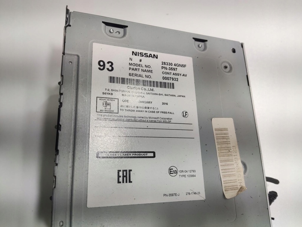 фото №5, Заводская навигация радио infiniti q30 2015-2020 28330-4gn5f