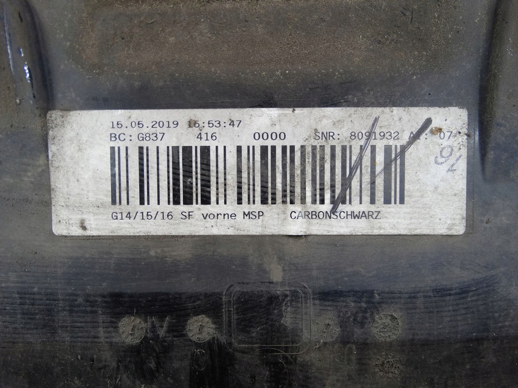 фото №15, Bmw 8 g14 g15 g16 m-pakiet 18- бампер передний