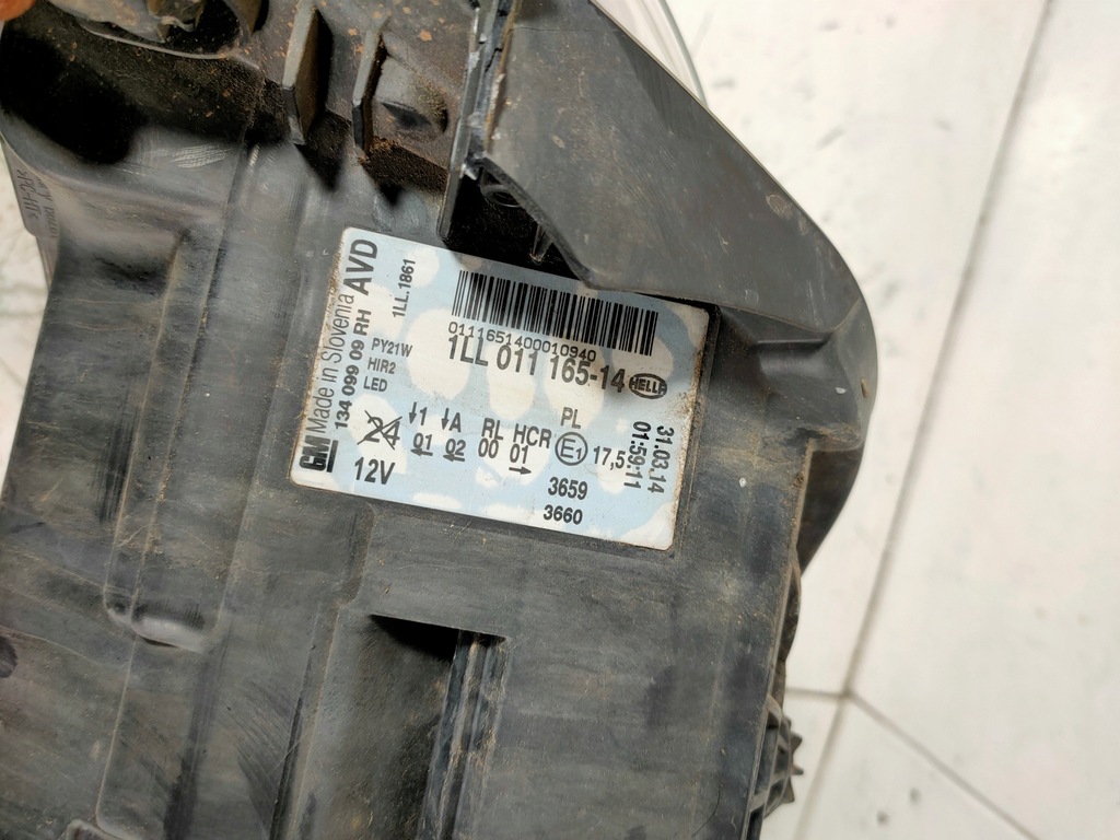 фото №8, Лампа правий перед opel insignia a lift 13409909