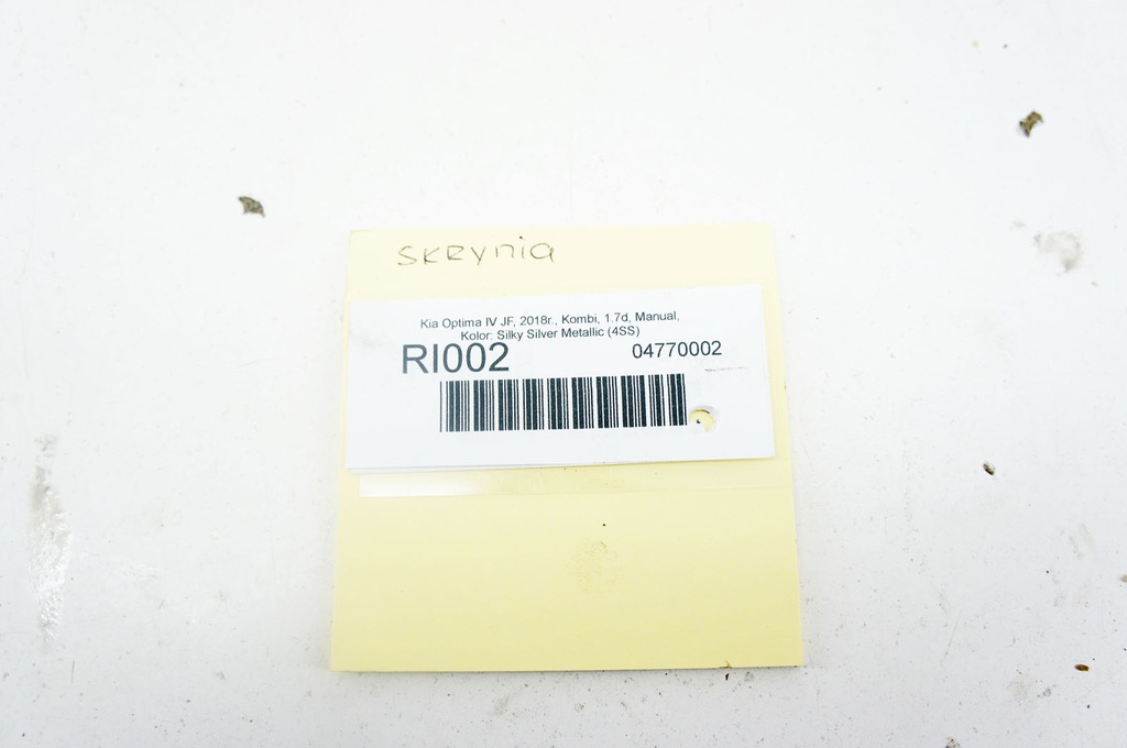 фото №9, Ri002 kia optima iv jf 1.7d коробка передач передач sj84jf u84j