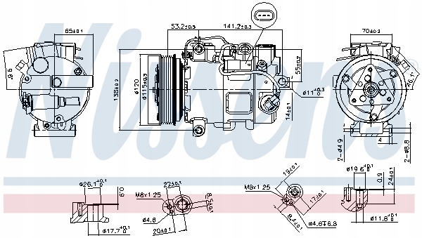 фото №9, Nissens 890739 компрессор кондиционера mercedes