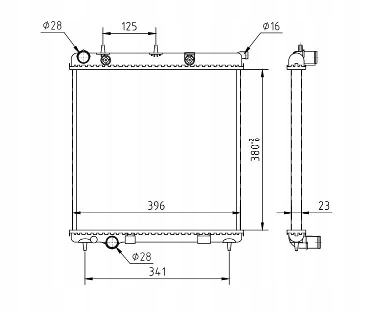 фото №1, Радиатор двигателя peugeot 208, 2008