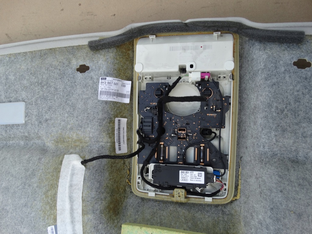 фото №9, Audi a4 b8 allroad kombi avant 08-16 потолок потолок sternsilber оригинал