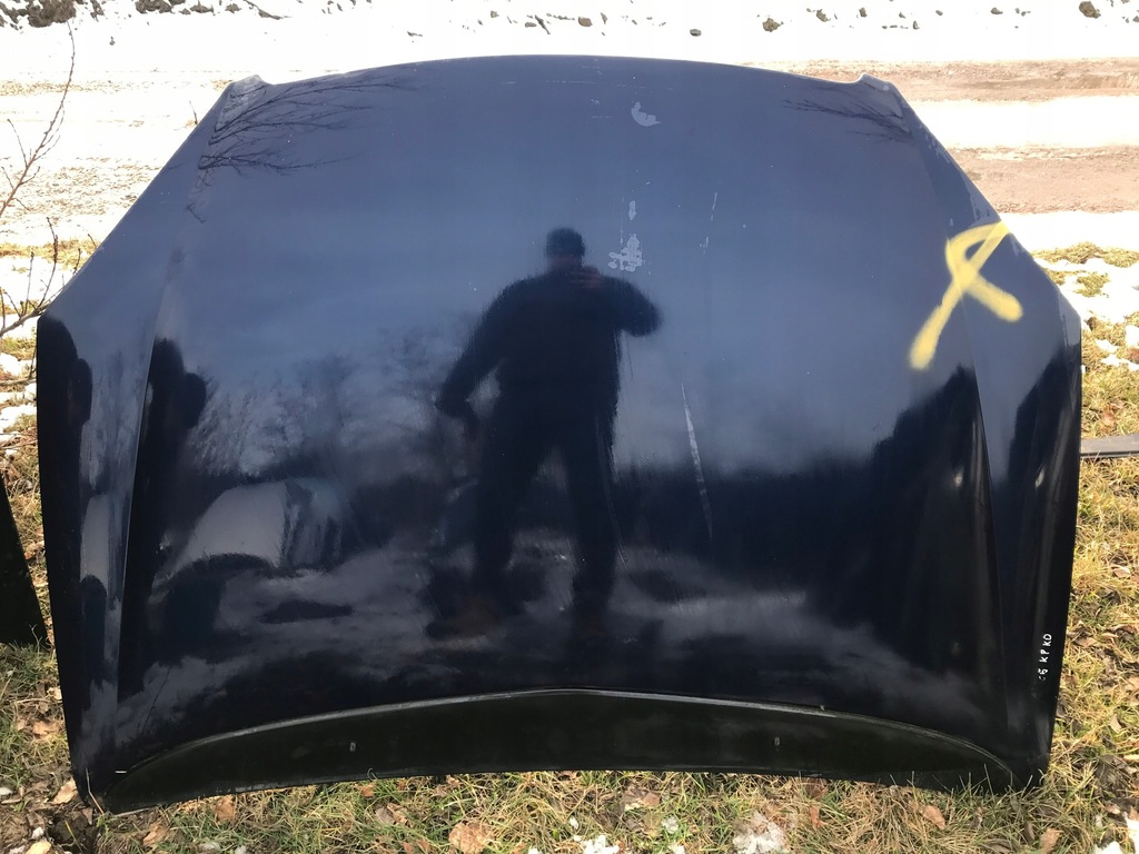 фото №1, Citroen c5 i капот крышка kpkd granatowa