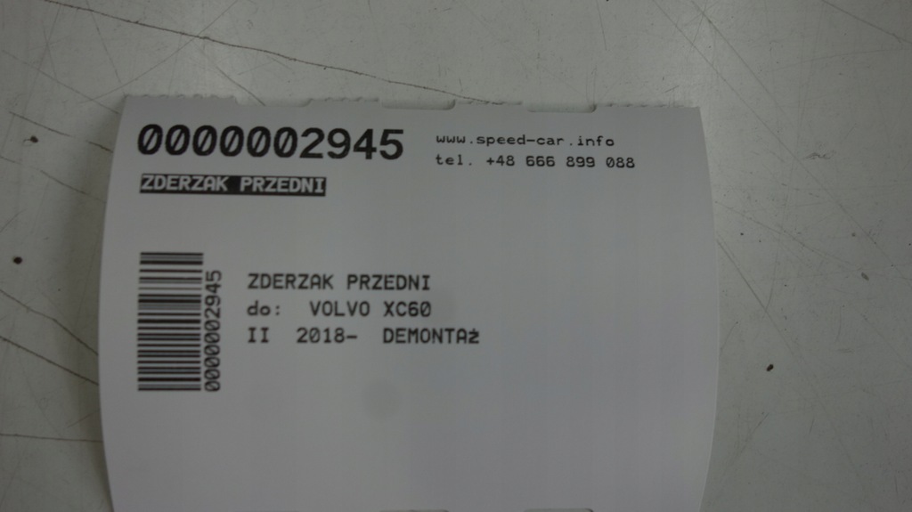 фото №11, Volvo xc60 ii бампер передний 614