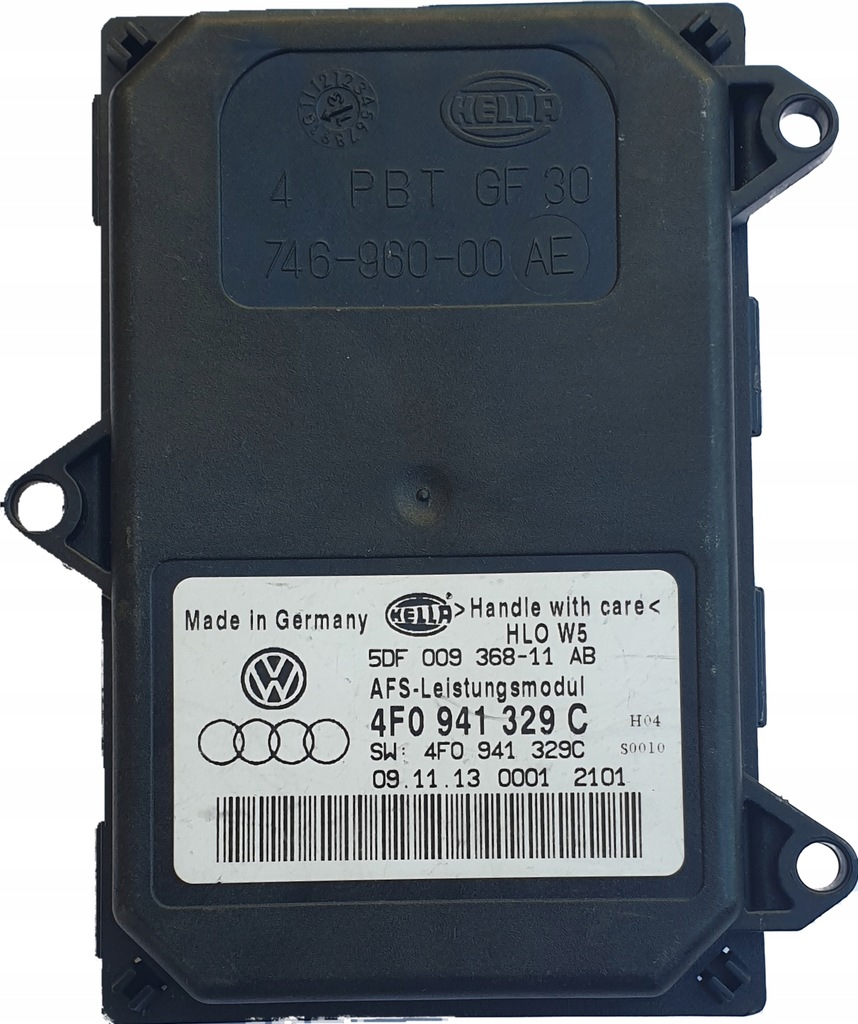 фото №1, Оригинал модуль поворота afs hella vw golf v 5 plus 4f0941329c