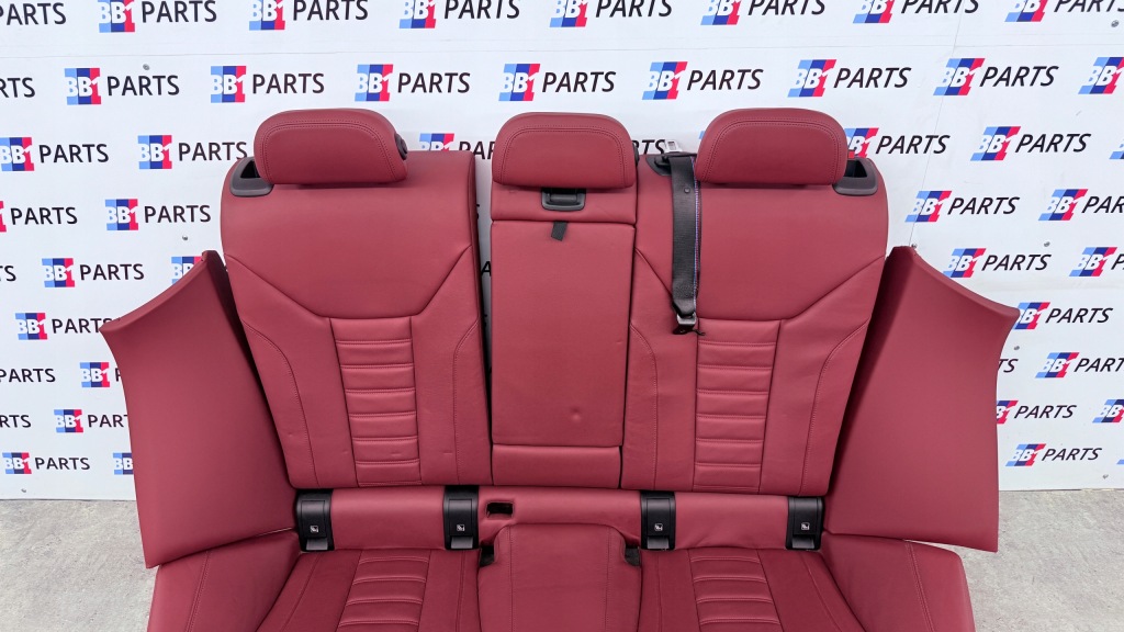 фото №11, Bmw g26 сидіння заднє сидіння обшивки m-pakiet sport tacora rot шкіра підігрів kpl uk