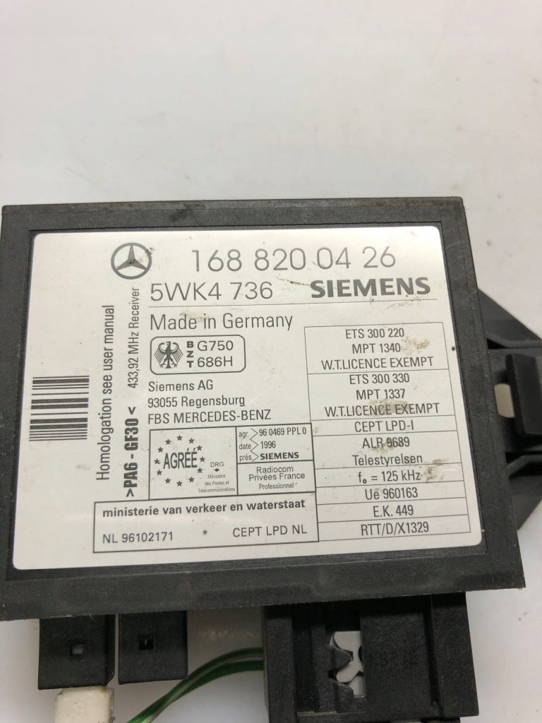 фото №4, Модуль імобілайзер mercedes a1688200426