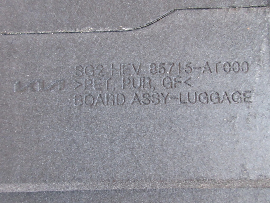 фото №6, Kia niro ii 1.6 hev 2022- підлога багажника 85715-at000