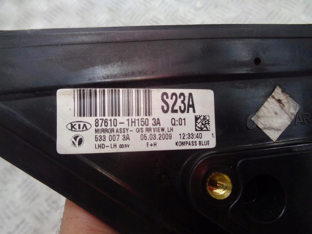 фото №6, Зеркало левая 5 pin kia ceed 1 i 2006- лак: 3a europa 87610-1h150