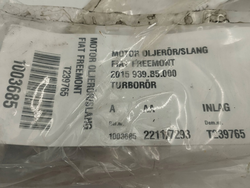 фото №6, Fiat freemont шланг / труба радіатора вихлопних газів egr 55252549