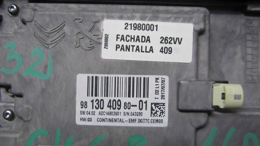 фото №9, Citroen c4 ii piacsso экран дисплей 9813040980