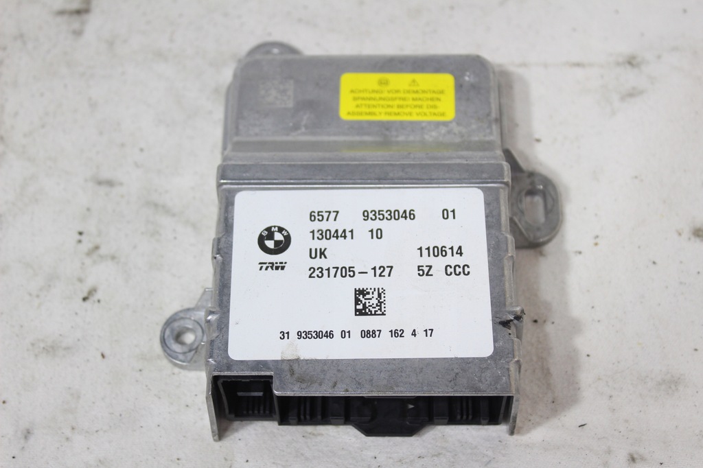 фото №1, Mini f56 модуль блок керування подушок подушка безпеки 9353046