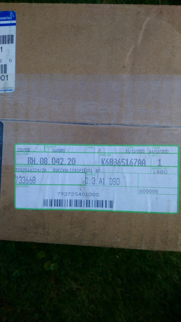 фото №8, Зеркало левая jeep compass ii 9 pin 5+4 jeeep compass 2016- k68365167aa