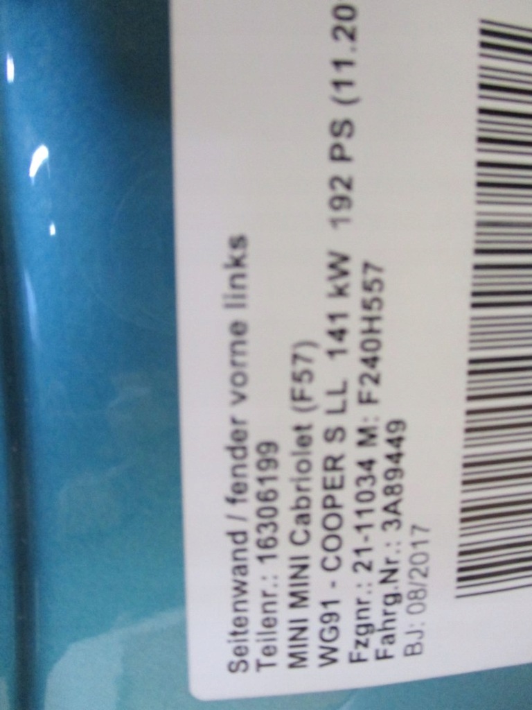 фото №7, Крила крила mini f55 f56 f57 c2e