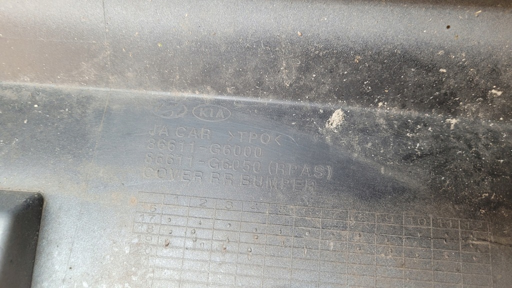 фото №11, Kia picanto 3 iii ja 17-20 бампер задня задній 86611-g6050