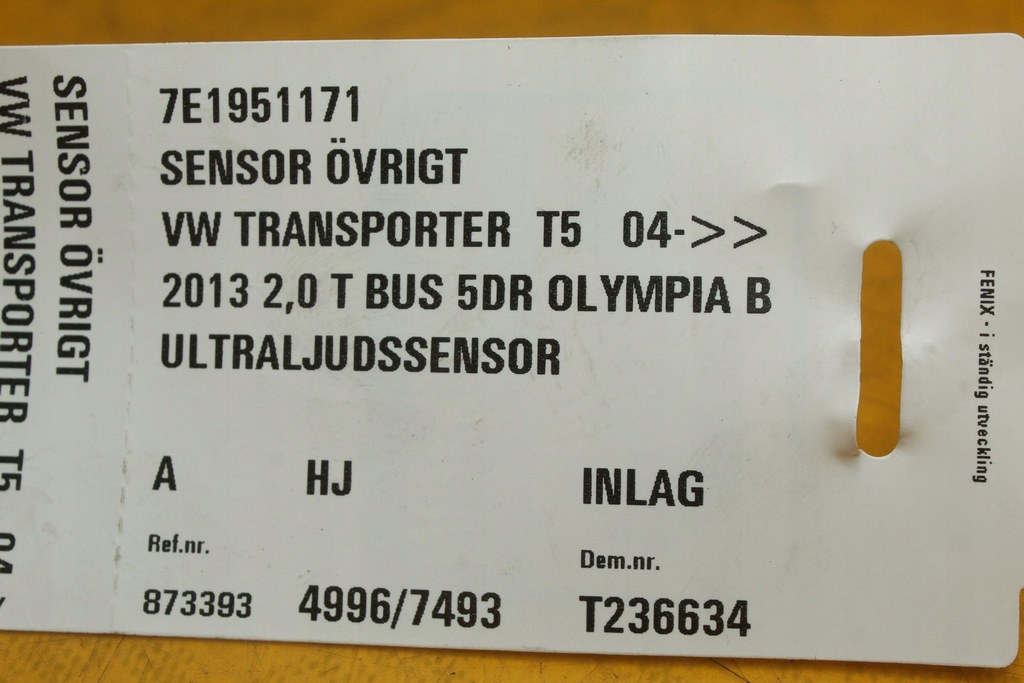 фото №9, Датчик модуль движения сигнализация vw transporter t5 7e1951171