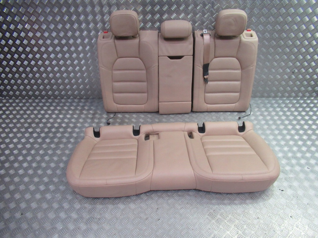 фото №8, Porsche macan 95b обивка сиденья обшивки салон заднее сиденье кожа mojavebeige