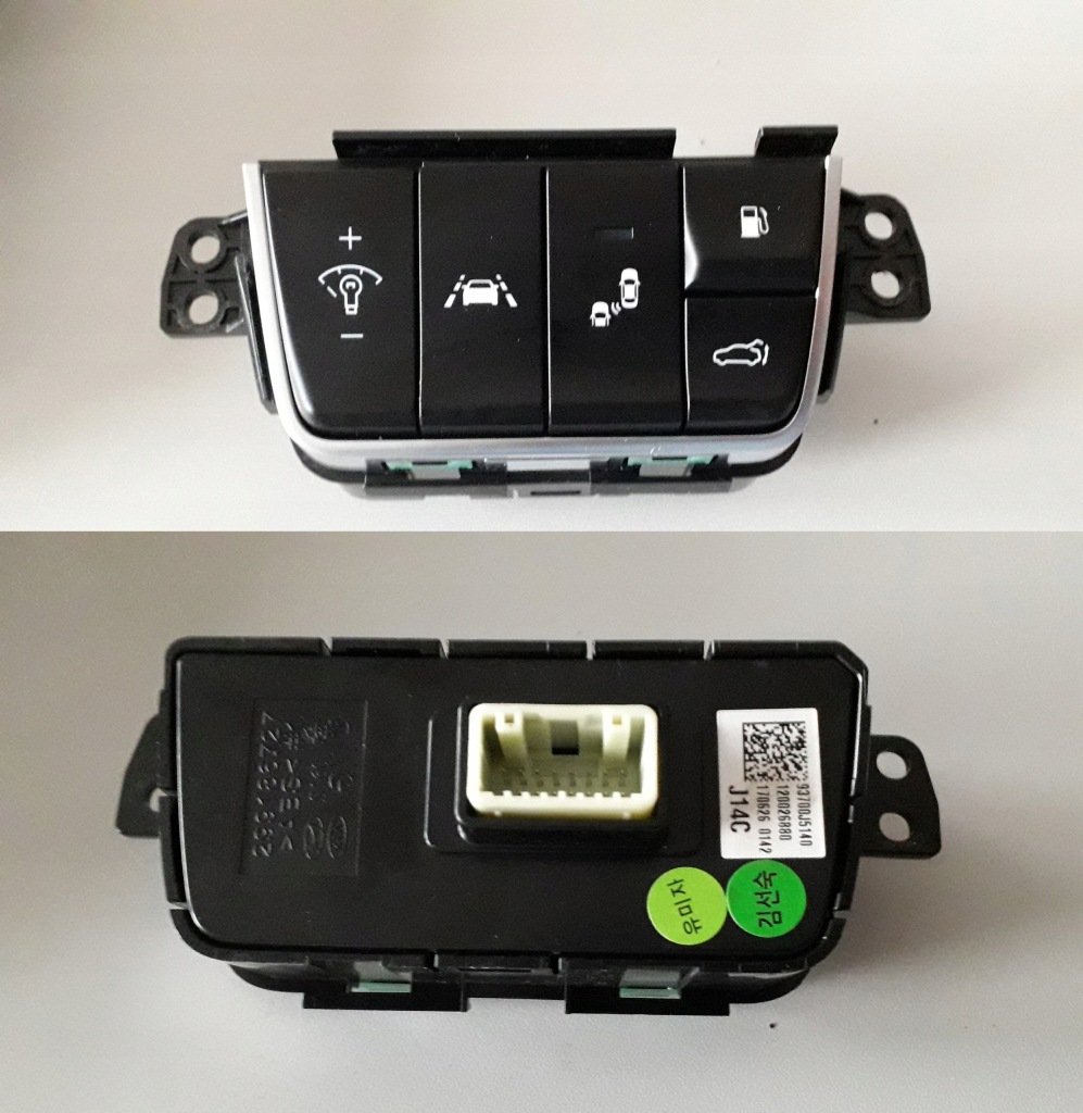 фото №1, Kia stinger 2017- панель перемикач перемикачі