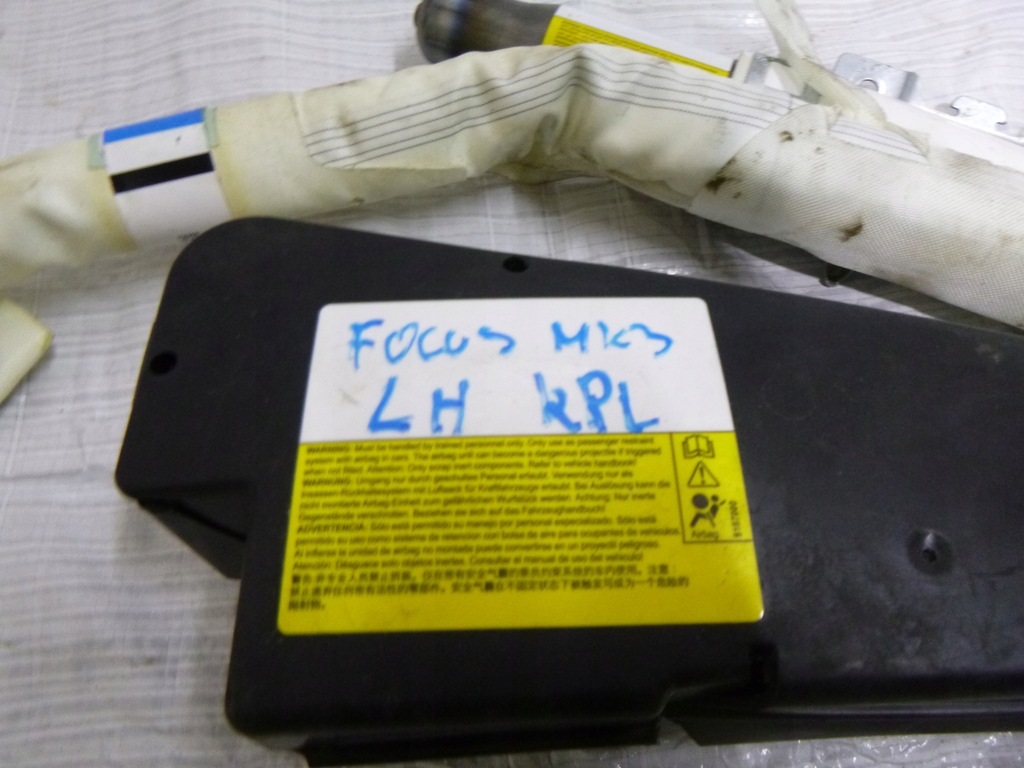 фото №4, Шторка безопасности воздушная ford focus mk-3 комплектная левая