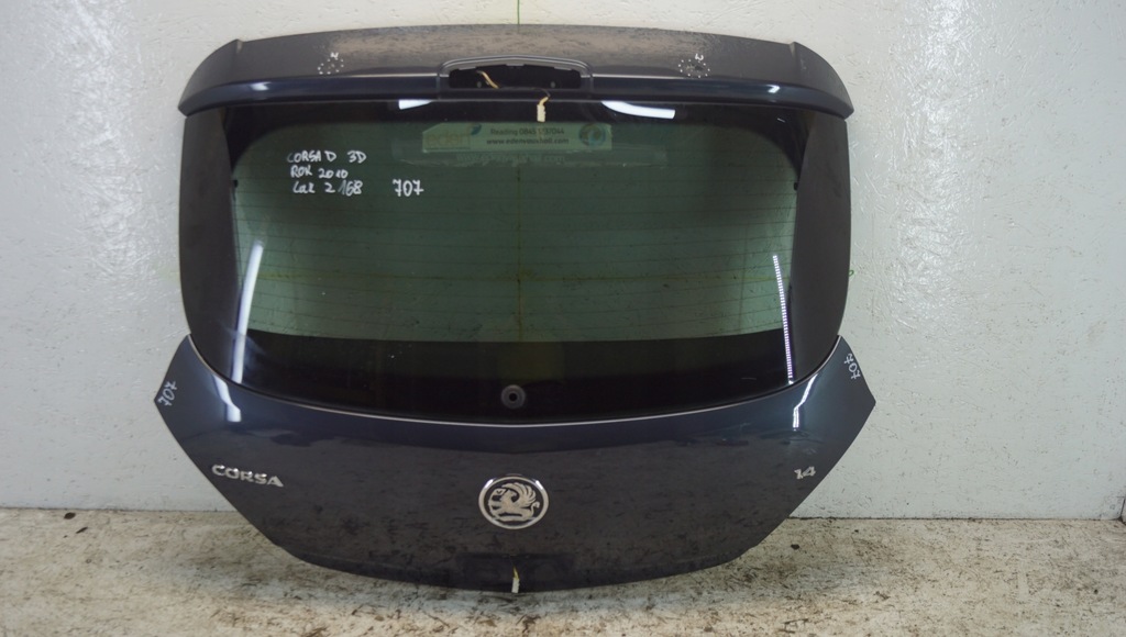 фото №1, Opel corsa d крышка багажника задняя код лакокрасочного покрытия z168 3d