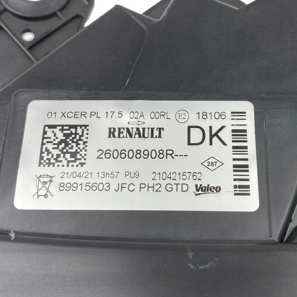 фото №16, Nowa оригінальний номер лампа лівий перед renault espace v led matrix 260608908r