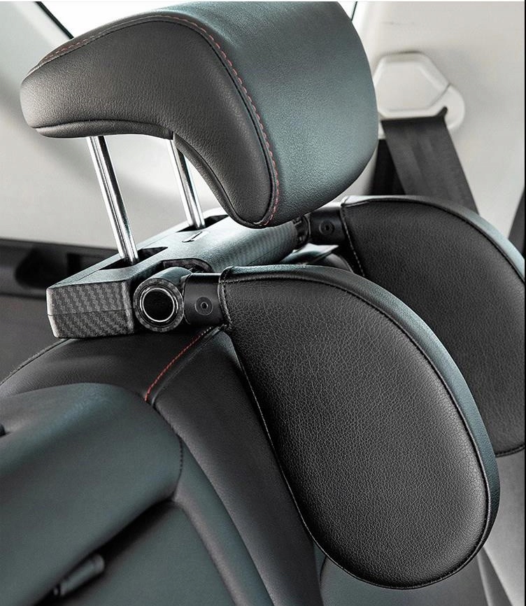 фото №10, Підголівник автомобіля спинка голови подушка - карбон